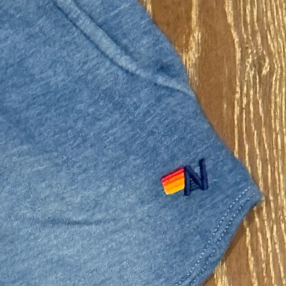 Aviator Nation Blue Cotton Athletic Shorts NWOT - Picture 3 of 6